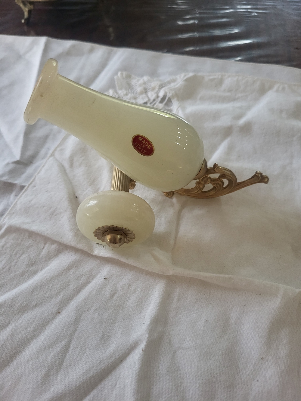 Vintage Italy Onyx Cannon Statue, Pen Holder, Paper Weight, Desk, Office, Home D